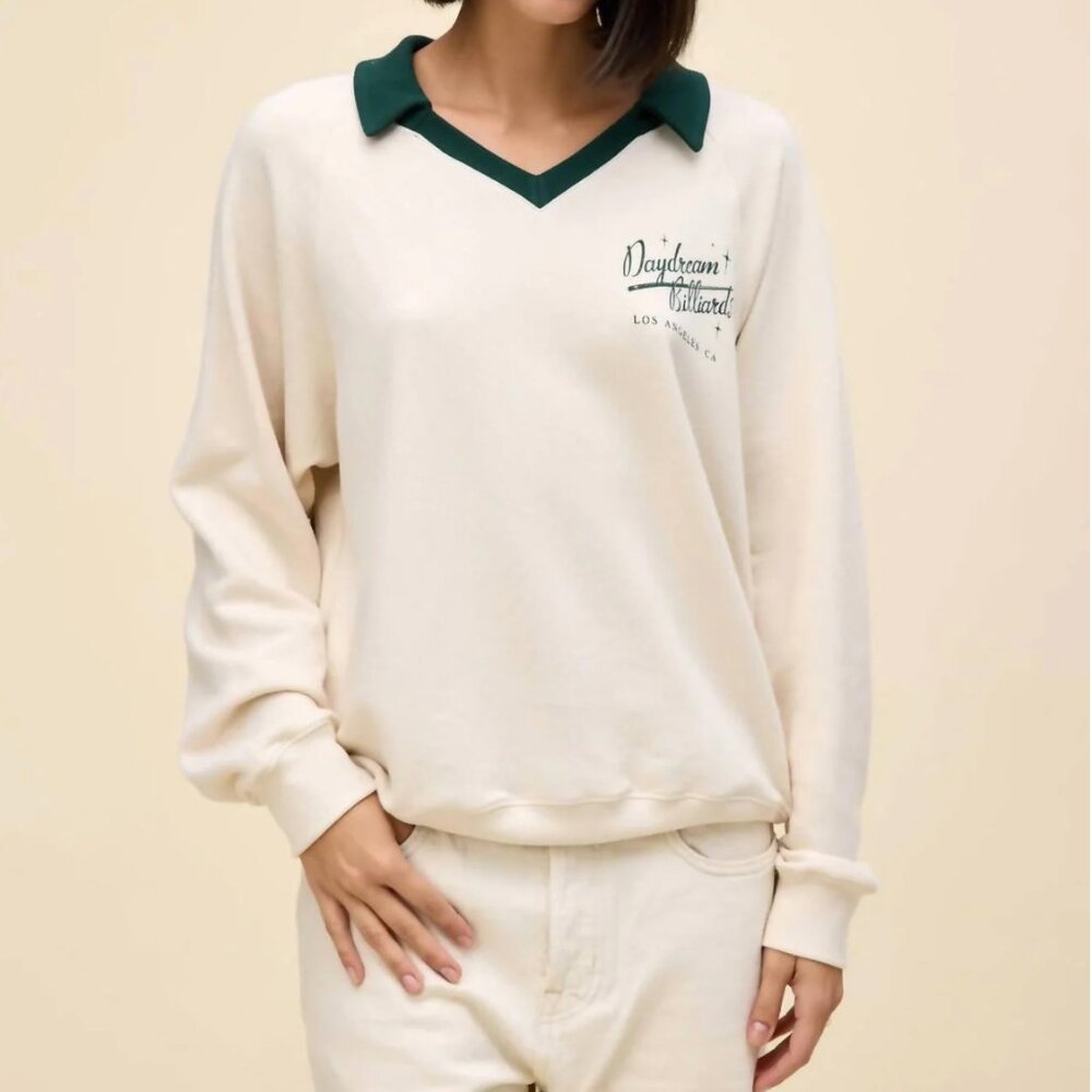 NWT Daydreamer That's Your Cue Polo Sweatshirt - Picture 2 of 10